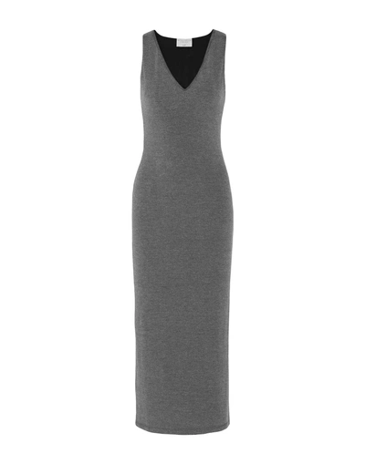 Shop Alice And Olivia Long Dress In Grey