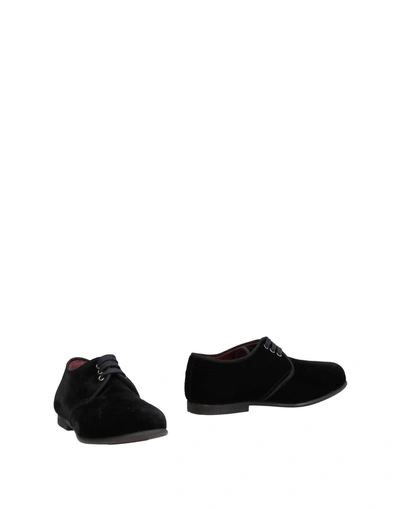 Shop Dolce & Gabbana Toddler Boy Lace-up Shoes Black Size 9.5c Viscose