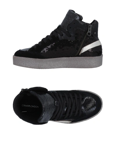 Shop Crime London Sneakers In Black