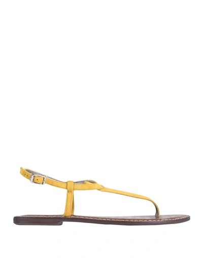 Shop Sam Edelman Toe Strap Sandals In Yellow