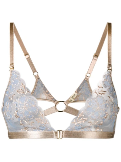 Shop Bordelle Amaya Soft Bra In Blue