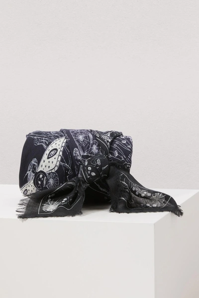Shop Alexander Mcqueen Web Of Wishes Scarf