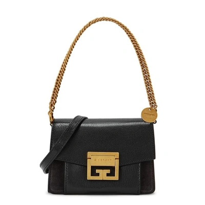 Shop Givenchy Gv3 Mini Leather Cross-body Bag In Black
