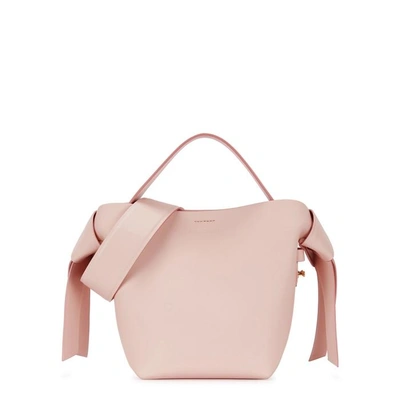 Shop Acne Studios Musubi Mini Leather Cross-body Bag In Light Pink
