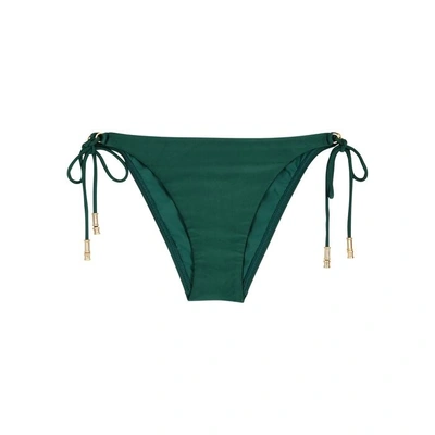 Shop V I X Paula Hermanny Lucy Dark Green Bikini Briefs
