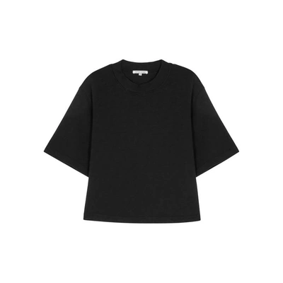 Shop Cotton Citizen Tokyo Black Cropped Cotton T-shirt