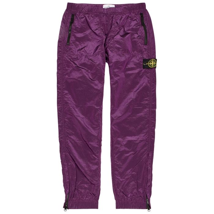 Stone Island Purple Nylon Metal Jogging Trousers | ModeSens