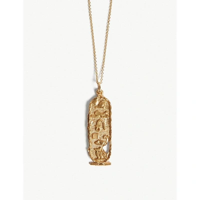 Shop Alighieri Canto V Hieroglyph Gold-plated Necklace
