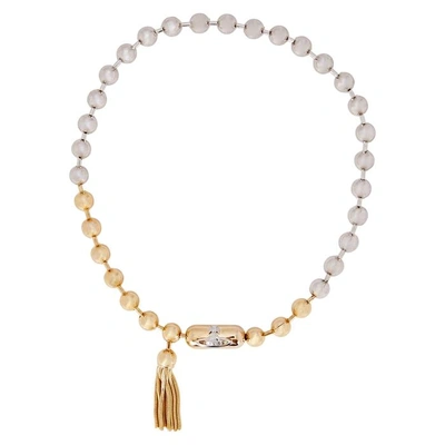 Vivienne Westwood Olga Silver And Gold Tone Necklace ModeSens