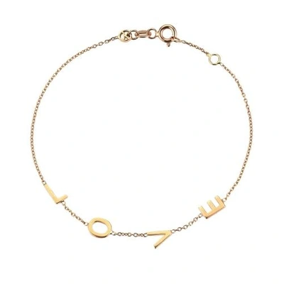 Shop Kismet By Milka 14ct Rose Gold Love Bracelet
