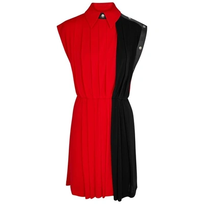 Shop Givenchy Red And Black Jersey Dress