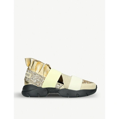 Shop Pucci City Up Night Trainers In Gold