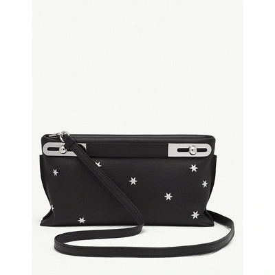 Shop Loewe Black And Silver Stars Missy Small Leather Bag In Black/silver
