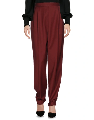 Shop The Row Casual Pants In Brick Red