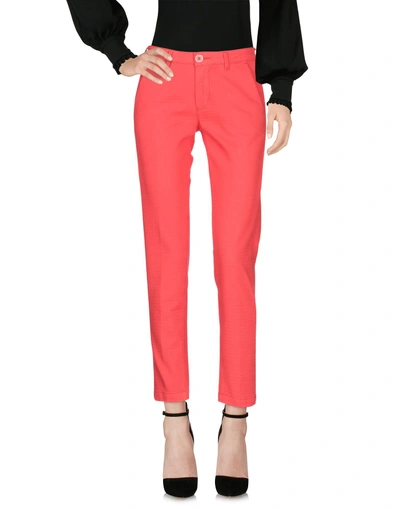 Shop Barba Napoli Casual Pants In Red