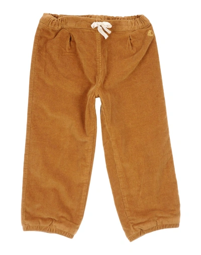 Shop Petit Bateau Casual Pants In Brown