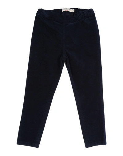 Shop Nice Things Mini Casual Pants In Dark Blue