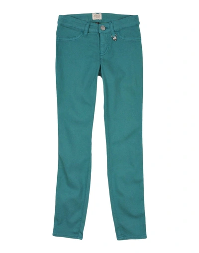 Shop Armani Junior Casual Pants In Green