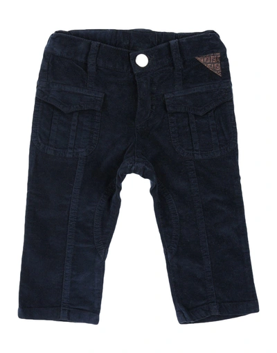 Shop Fendi Casual Pants In Dark Blue