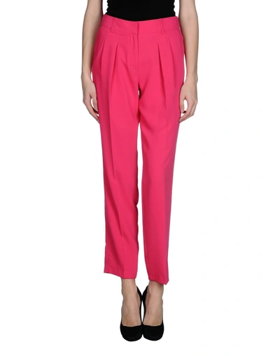 Shop Atos Lombardini Casual Pants In Fuchsia