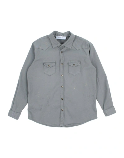 Shop Aglini Hemden Und Blusen Einfarbig In Grey