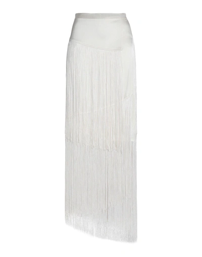 Shop Tamara Mellon Midi Skirts In White