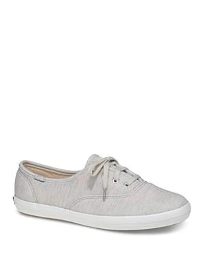 Shop Keds Women's Champion Jersey Lace Up Sneakers In Gray