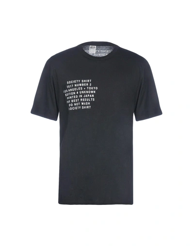 Shop Society T-shirts In Black
