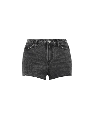 Shop Allsaints Denim Shorts In Black