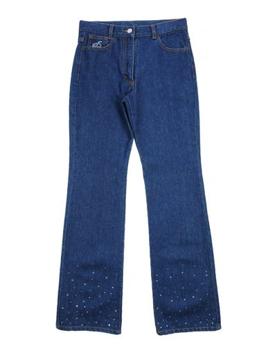 Shop Miss Blumarine Denim Pants In Blue