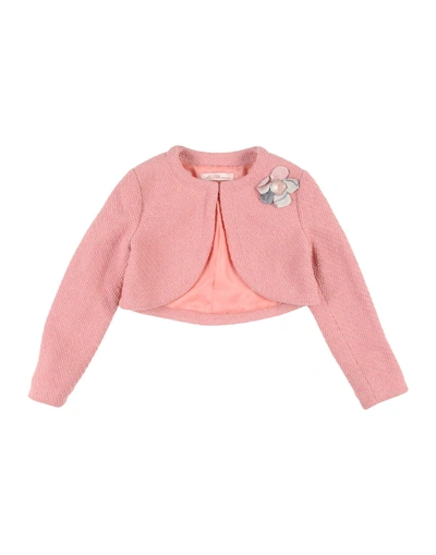 Shop Miss Blumarine Jackets In Pastel Pink