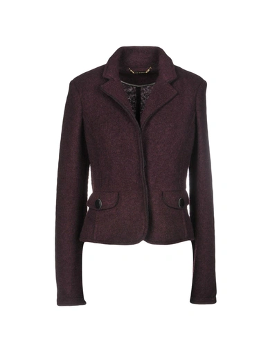 Shop Atos Lombardini Blazer In Deep Purple