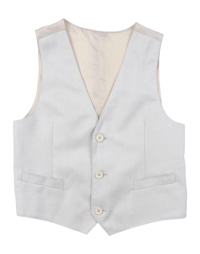 Shop Dolce & Gabbana Toddler Boy Tailored Vest Light Grey Size 5 Virgin Wool, Viscose, Silk