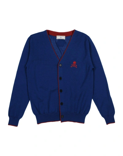 Shop Philipp Plein Cardigan In Blue