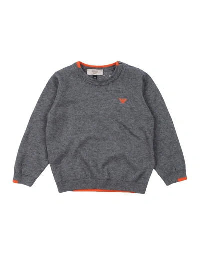 Shop Armani Junior Sweater In Grey