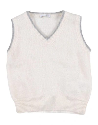 Shop Il Gufo Sleeveless Sweater In Ivory