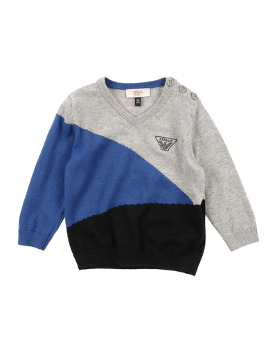 Shop Armani Junior Sweater In Blue