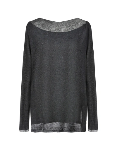 Shop Liu •jo Sweaters In Steel Grey