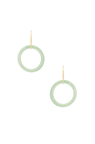 Shop Paradigm Acrylic Ring Hoops In Green