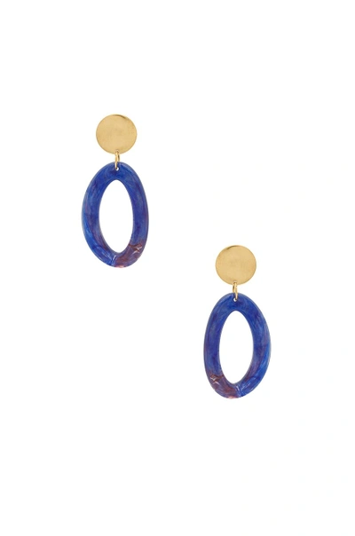 Shop Paradigm Ace Earrings In Blue