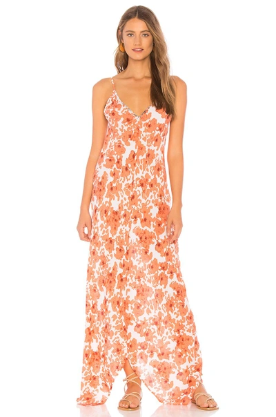 Shop Tiare Hawaii Bianca Dress In Orange