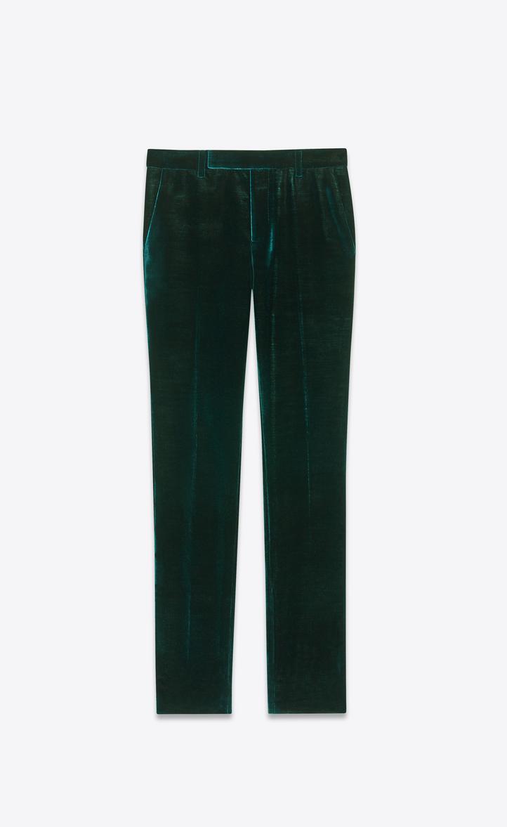 saint laurent velvet pants