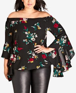 city chic off shoulder top