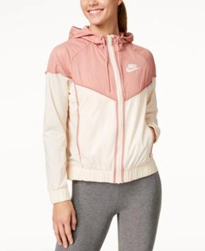 Shop Nike Sportswear Windrunner Hooded Jacket In Guava Ice