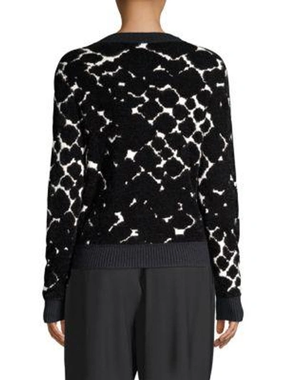 Shop Marc Jacobs Bracelet Sleeve Lurex-knit Sweater In Ivory Multi