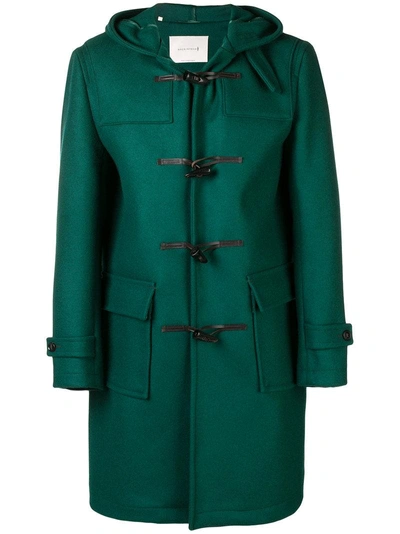 Shop Mackintosh Classic Duffle Coat - Green