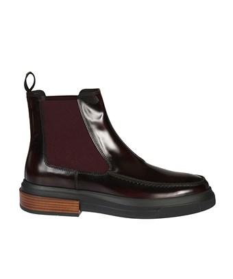 women's burgundy leather ankle boots