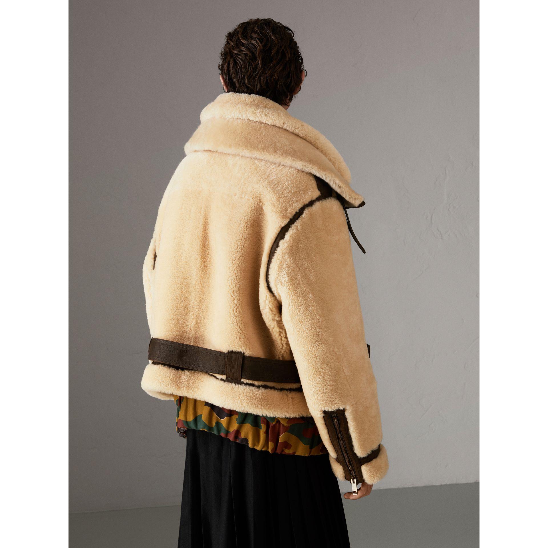 Burberry Reissued 2010 Shearling Aviator In Brown | ModeSens