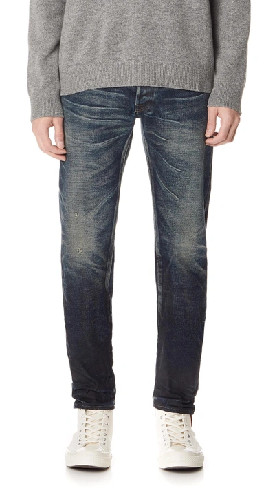 Shop Fabric Brand & Co. Selvedge Slim Fit Jeans In Aksel