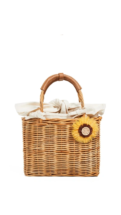 Shop Serpui Marie Isadora Wicker Basket In Natural